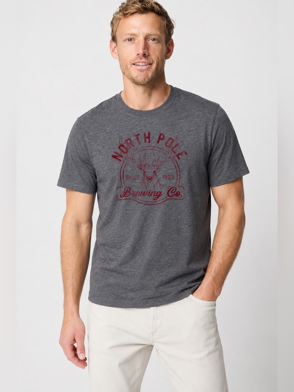 NEW J. Crew graphic Tee Crewneck Short Sleeve Christmas Holiday 1148